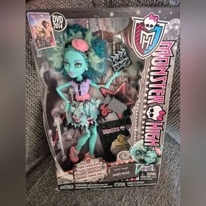 Vintage Honey Swamp Hauntlywood Monster High Doll with Teal Green Hair